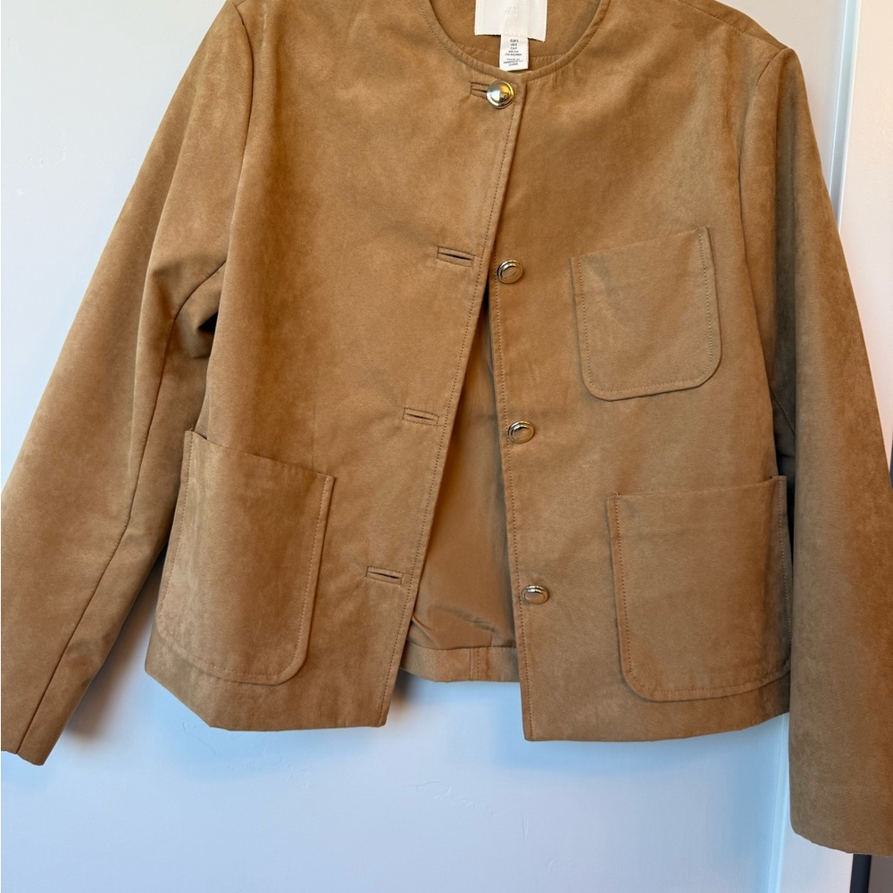 H&M Tan Faux Suede Jacket for Women